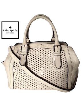 kate spade New York Mercer Isle Sloan Satchel  Beige Leather